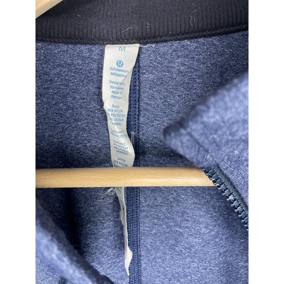 Lululemon Full Zip Track Running Jacket Blue Medium - Picture 4 of 5